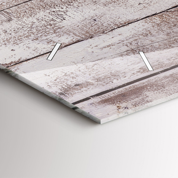 Orologio rettangolare Tavole di legno chiaro