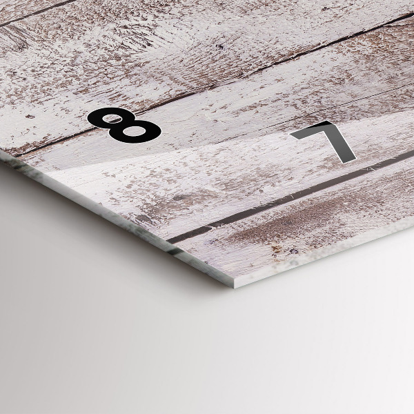 Orologio rettangolare Tavole di legno chiaro