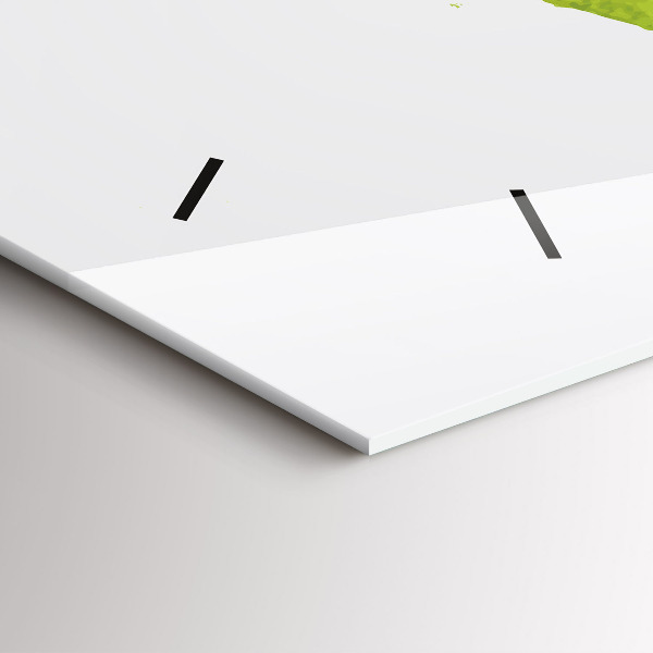 Orologio rettangolare Mappa del mondo ad acquerello