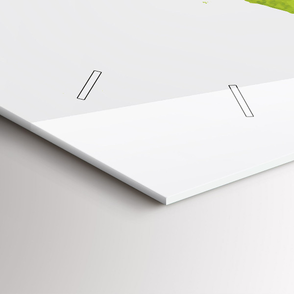 Orologio rettangolare Mappa del mondo ad acquerello