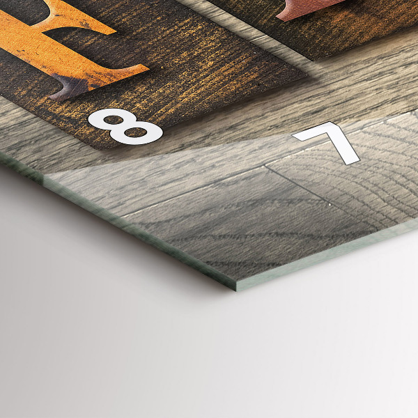 Orologio rettangolare La famiglia delle iscrizioni