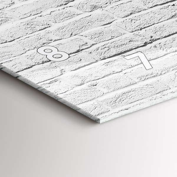 Orologio rettangolare Muro di mattoni