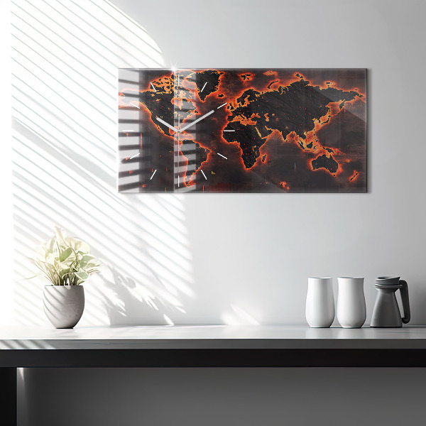 Orologi orizzontali Mappa del mondo