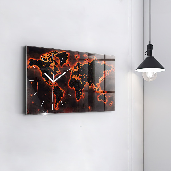 Orologi orizzontali Mappa del mondo