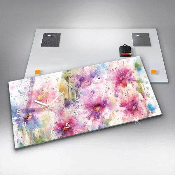 Orologi orizzontali Fiori dipinti