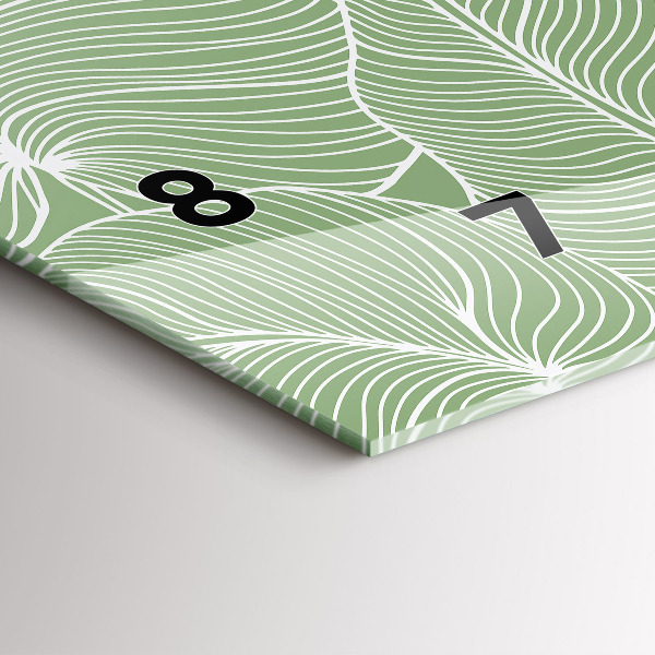 Orologi orizzontali Foglie modello natura