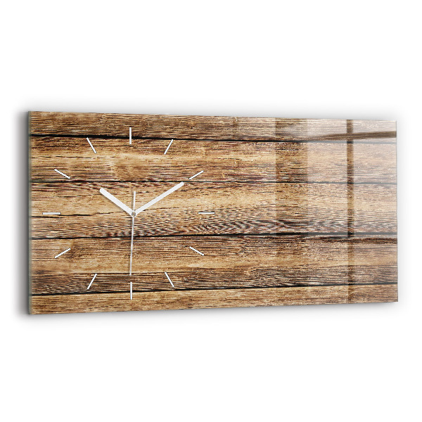 Orologio rettangolare Tavole di legno