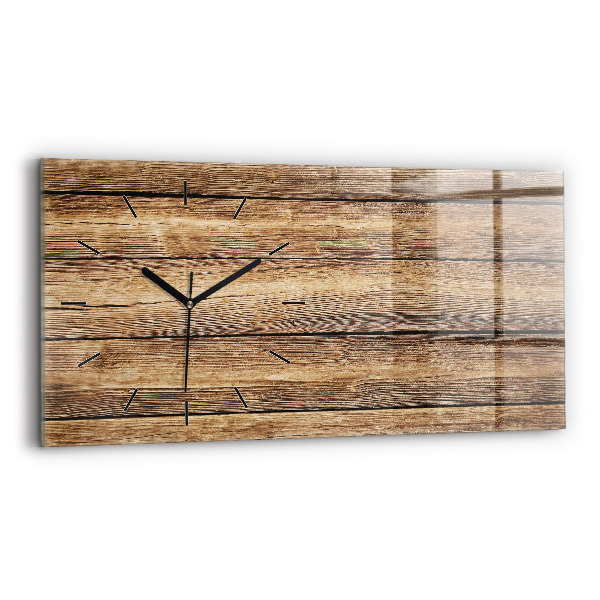 Orologio rettangolare Tavole di legno