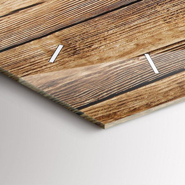 Orologio rettangolare Tavole di legno