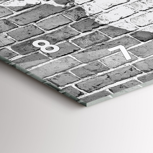 Orologio rettangolare Mappa del mondo sul muro