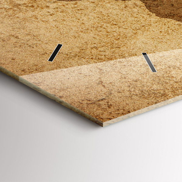 Orologio rettangolare Mappa del mondo d'epoca