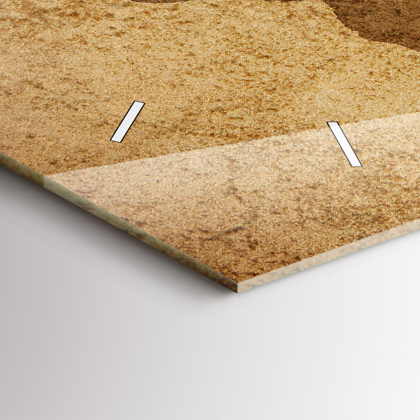 Orologio rettangolare Mappa del mondo d'epoca