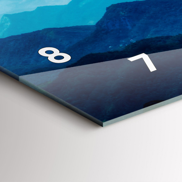 Orologio rettangolare Montagne acquerellate