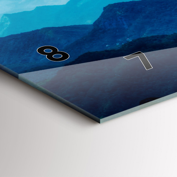 Orologio rettangolare Montagne acquerellate