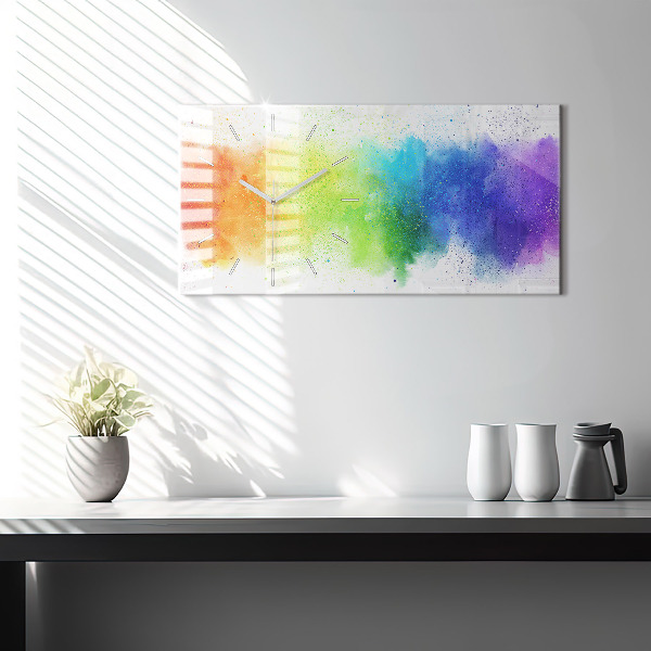 Orologi orizzontali Arcobaleno astratto
