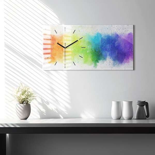 Orologi orizzontali Arcobaleno astratto