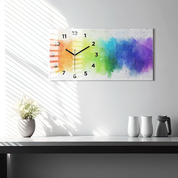 Orologi orizzontali Arcobaleno astratto