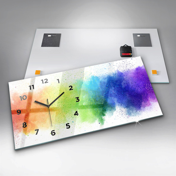 Orologi orizzontali Arcobaleno astratto