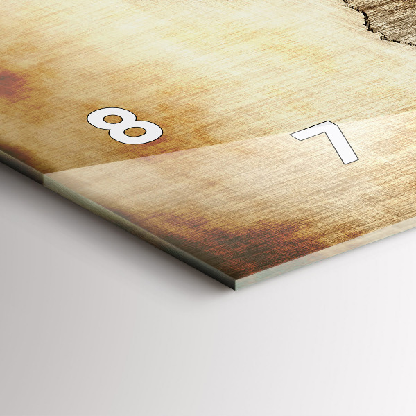 Orologio rettangolare Mappa del vecchio mondo