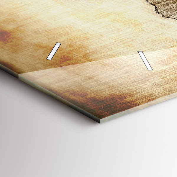 Orologio rettangolare Mappa del vecchio mondo