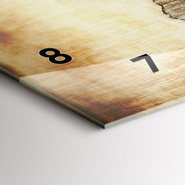 Orologio rettangolare Mappa del vecchio mondo