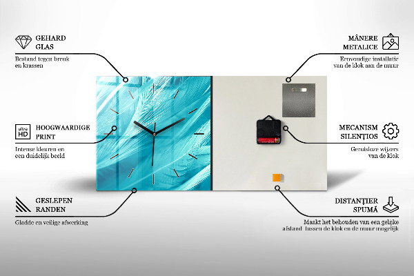 Orologi orizzontali Fumo astratto 3D