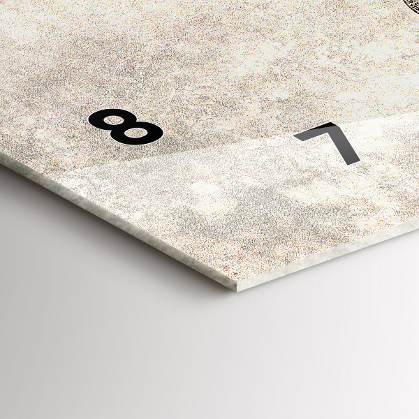 Orologi orizzontali Giornale con mappa del mondo