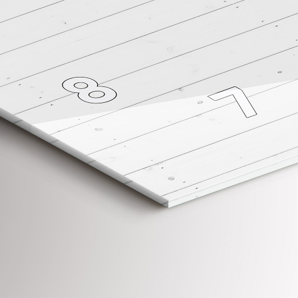 Orologi orizzontali Modello pannelli in legno