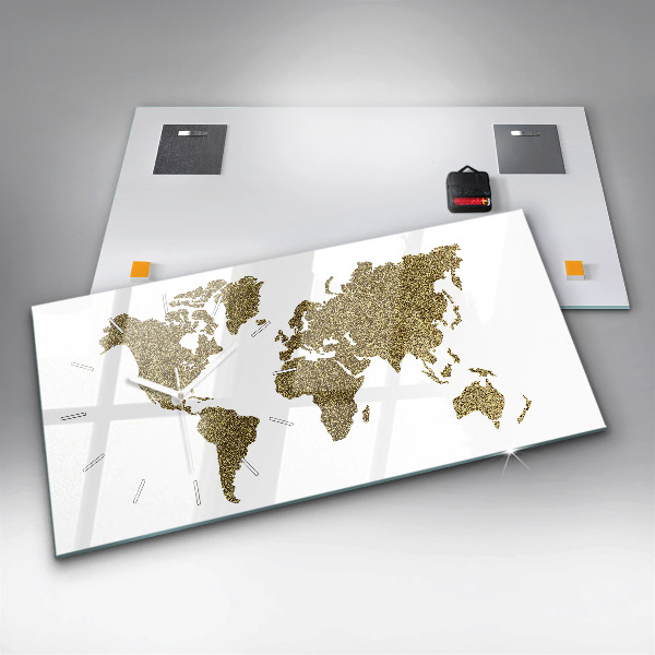 Orologi orizzontali Mappa del mondo