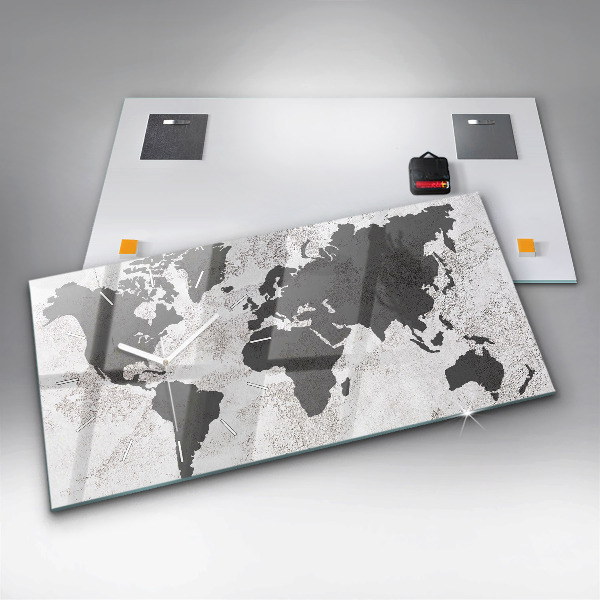 Orologi orizzontali Mappa del mondo in cemento