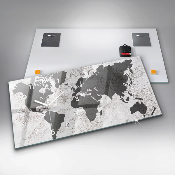Orologi orizzontali Mappa del mondo in cemento