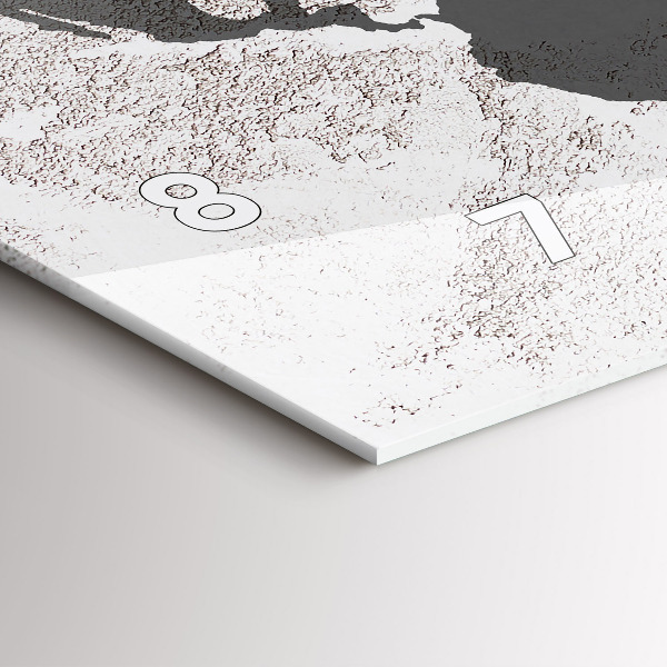 Orologi orizzontali Mappa del mondo in cemento