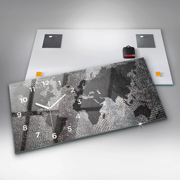 Orologi orizzontali Mappa del mondo in cemento