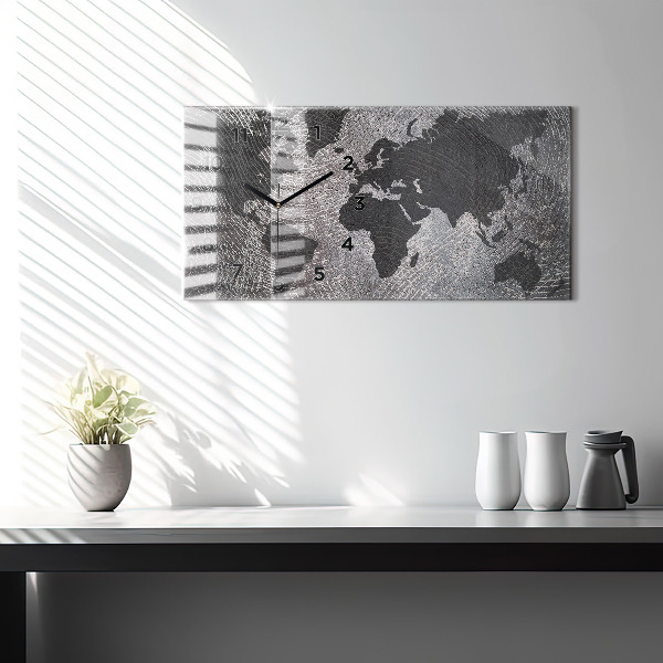 Orologi orizzontali Mappa del mondo in cemento