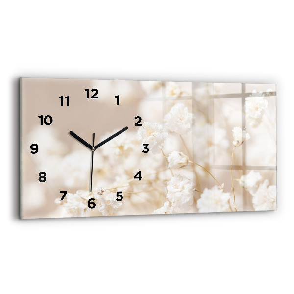 Orologi orizzontali Piccoli fiori bianchi