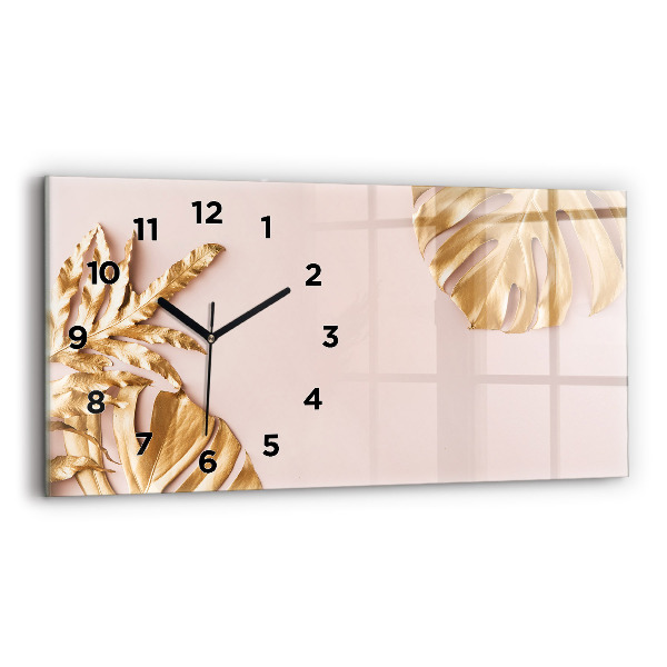 Orologi orizzontali Foglie tropicali dorate