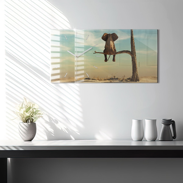 Orologi orizzontali Elefante su un albero