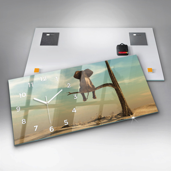 Orologi orizzontali Elefante su un albero