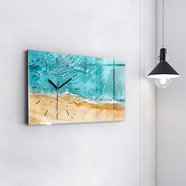 Orologi orizzontali gente spiaggia mare