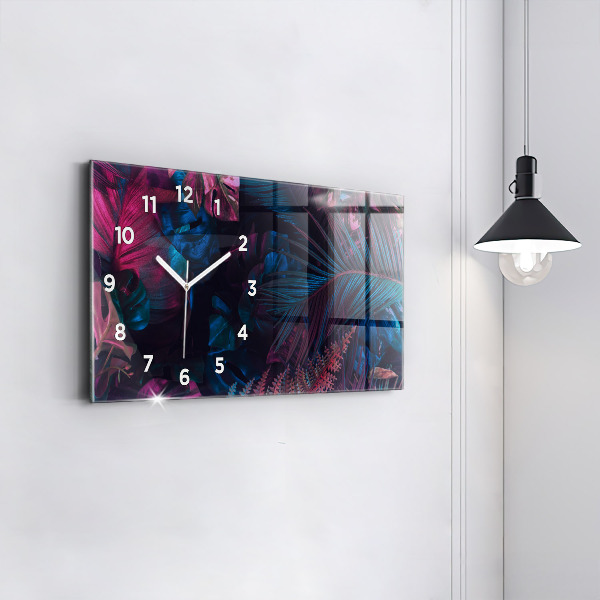 Orologio rettangolare Fiori esotici