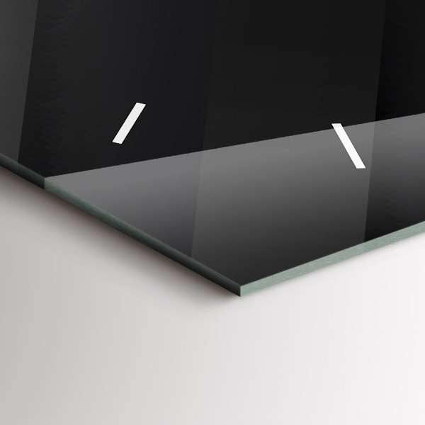 Orologio rettangolare Modello di parete scura