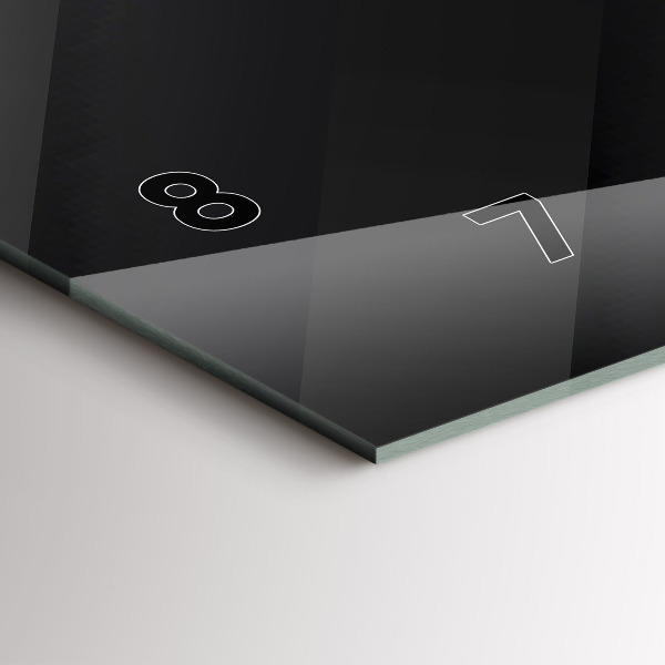 Orologio rettangolare Modello di parete scura