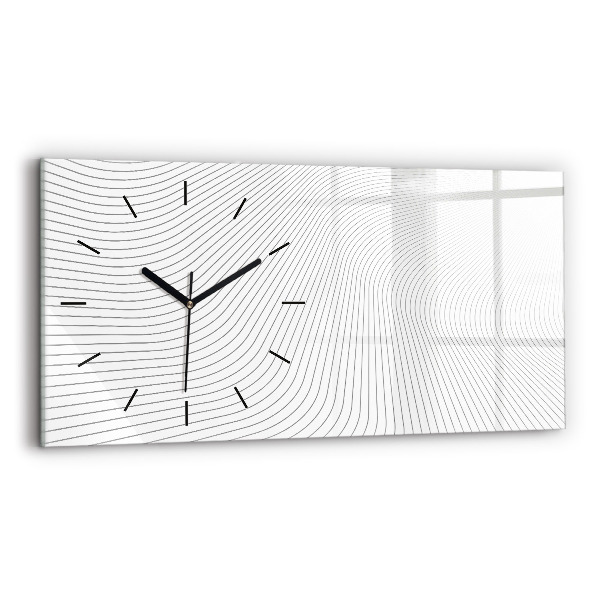 Orologio rettangolare Linee di astrazione