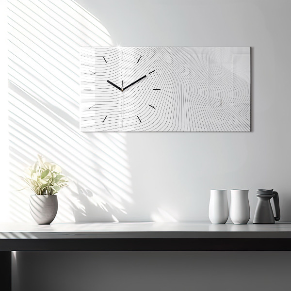 Orologio rettangolare Linee di astrazione