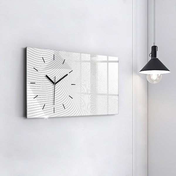 Orologio rettangolare Linee di astrazione