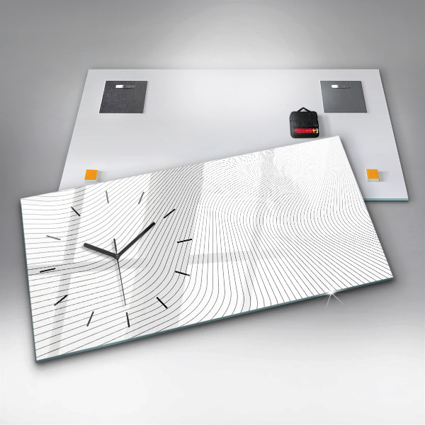 Orologio rettangolare Linee di astrazione