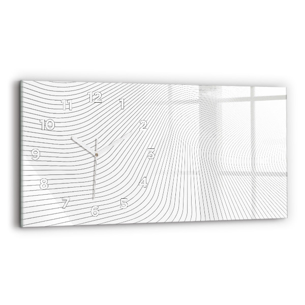 Orologio rettangolare Linee di astrazione