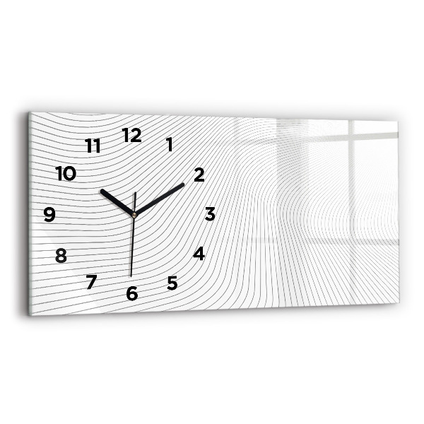 Orologio rettangolare Linee di astrazione