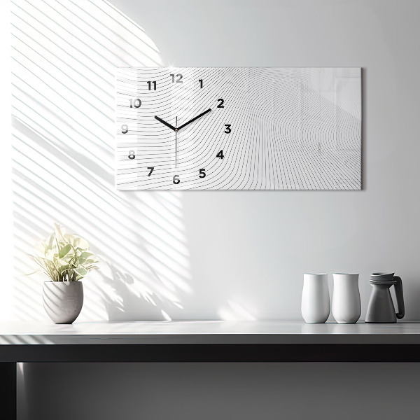 Orologio rettangolare Linee di astrazione