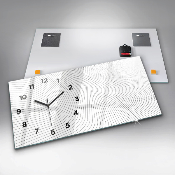 Orologio rettangolare Linee di astrazione